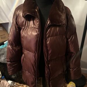 Women's Brown Puffer Jacket
